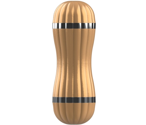 ARMONY - BEVIS MASTURBADOR DOBLE VAGINA & BOCA SIN VIBRACIÓN DORADO