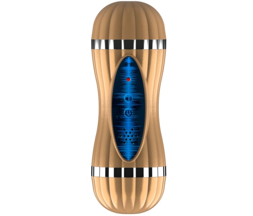 ARMONY - BEVIS MASTURBADOR DOBLE VAGINA & BOCA SIN VIBRACIÓN DORADO