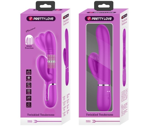 PRETTY LOVE - VIBRADOR PUNTO G MULTIFUNCIÓN FUCSIA