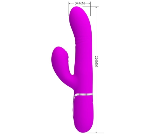 PRETTY LOVE - VIBRADOR PUNTO G MULTIFUNCIÓN FUCSIA