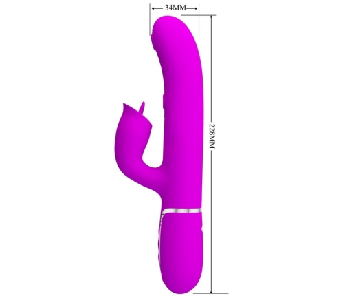 PRETTY LOVE - VIBRADOR RABBIT CON LICKING FUCSIA