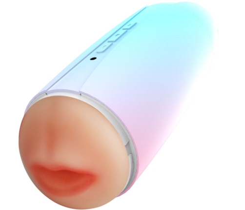 ARMONY - MASTURBADOR VIBRADOR DOBLE VAGINA & BOCA RAINBOW