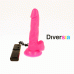 DIVERSIA - FLEXIBLE VIBRATING DILDO PINK 18 CM -O- 4 CM