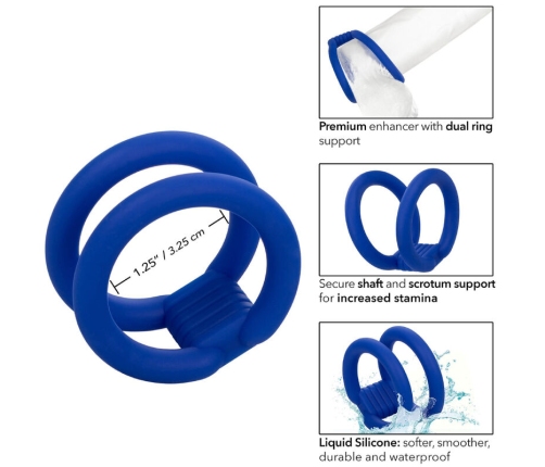 CALEXOTICS - ADMIRAL DUAL COCK CAGE BLUE