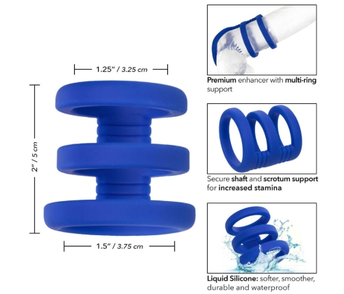 CALEXOTICS - ADMIRAL TRIPLE COCK CAGE BLUE