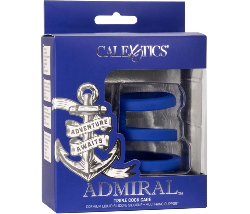 CALEXOTICS - ADMIRAL TRIPLE COCK CAGE BLUE