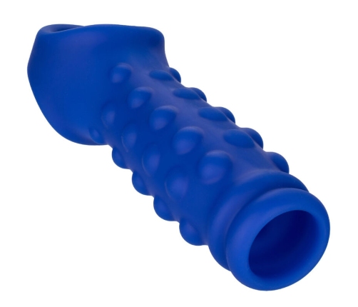 CALEXOTICS - ADMIRAL BEADED PENIS COVER LIQUID SILICONE BLUE