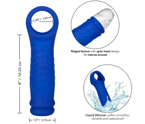 CALEXOTICS - ADMIRAL WAVE PENIS COVER LIQUID SILICONE BLUE