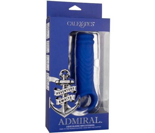 CALEXOTICS - ADMIRAL WAVE PENIS COVER LIQUID SILICONE BLUE
