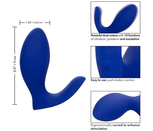 CALEXOTICS - ADMIRAL RIMMING PROSTATE STIMULATOR & VIBRATOR BLUE