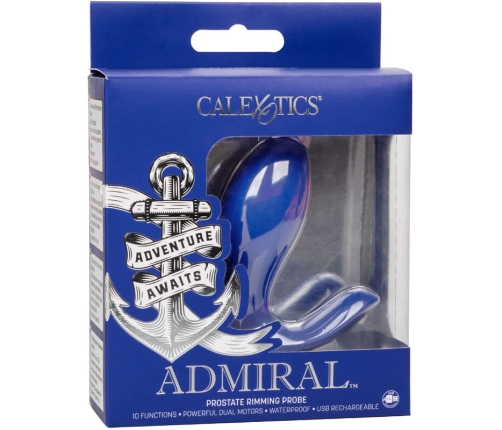CALEXOTICS - ADMIRAL RIMMING PROSTATE STIMULATOR & VIBRATOR BLUE
