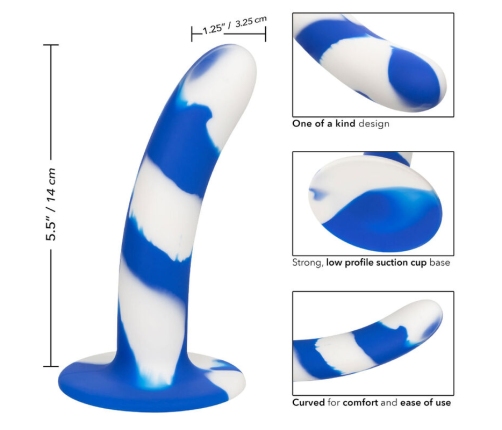 CALEXOTICS - ADMIRAL SWIRL DILDO FLEXIBLE