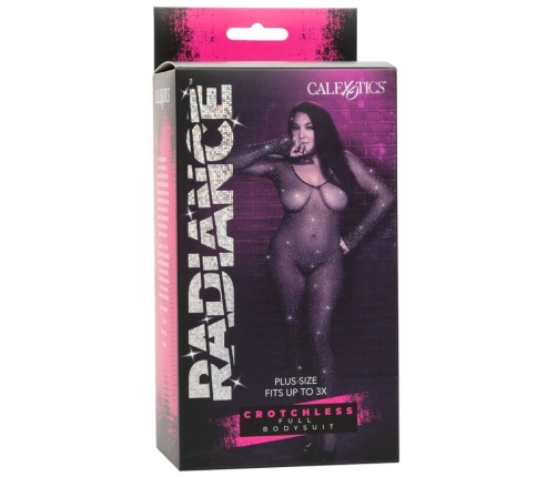 CALEXOTICS - RADIANCE CROTCHLESS FULL BODYSUIT RHINE PLUS SIZE
