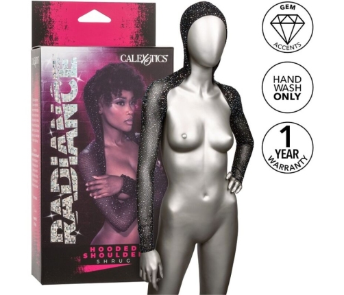 CALEXOTICS - RADIANCE ENCOGIMIENTO DE HOMBROS CON CAPUCHA PEDRERÍA