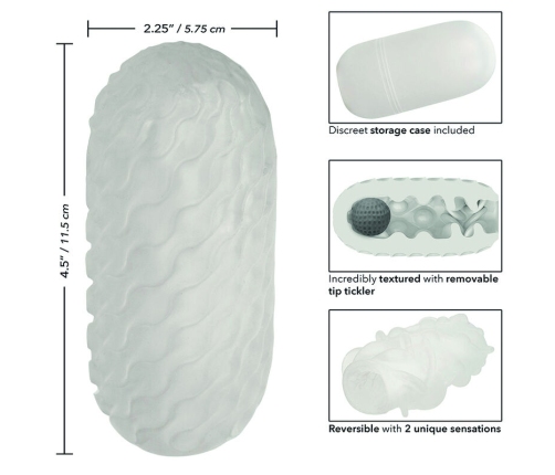 CALEXOTICS - BOUNDLESS REVERSIBLE SQUISHY BALL STROKE YELLOW