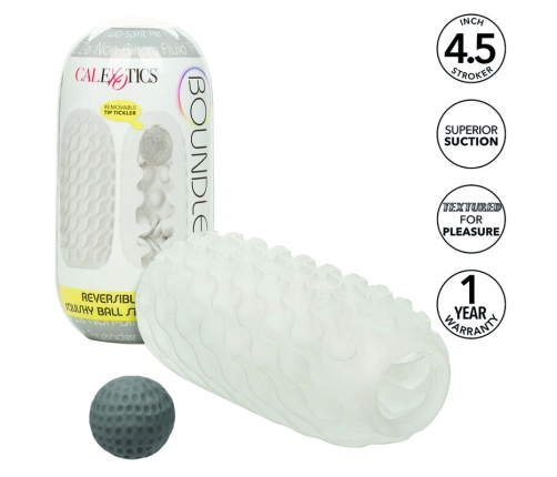 CALEXOTICS - BOUNDLESS REVERSIBLE SQUISHY BALL STROKE YELLOW