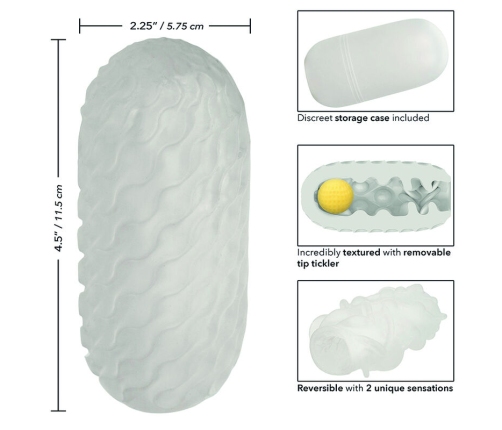 CALEXOTICS - BOUNDLESS REVERSIBLE SQUISHY BALL STROKE GREY