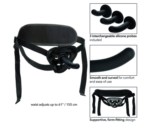 CALEXOTICS - BOUNDLESS KIT ARNÉS SILICONA CURVADO