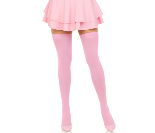 LEG AVENUE - NYLON THIGH HIGHS PINK