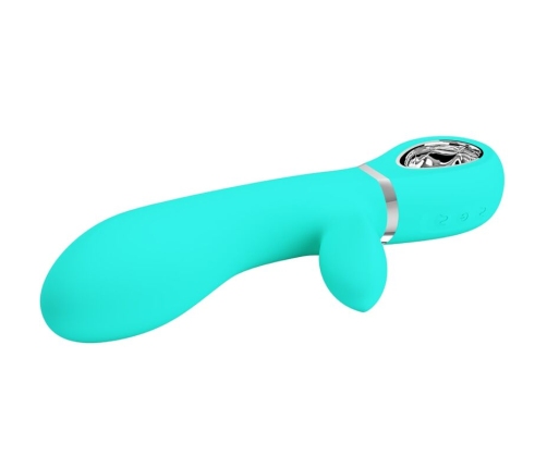 PRETTY LOVE - THOMAS MULTIFUNCTION G-SPOT VIBRATOR AQUA GREEN