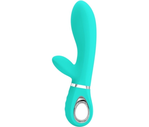 PRETTY LOVE - THOMAS MULTIFUNCTION G-SPOT VIBRATOR AQUA GREEN