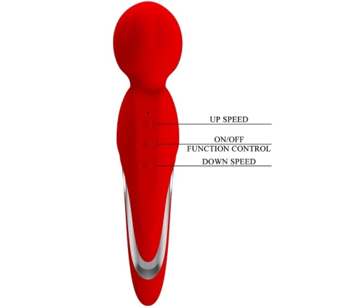 PRETTY LOVE - WALTER VIBRADOR WAND ROJO