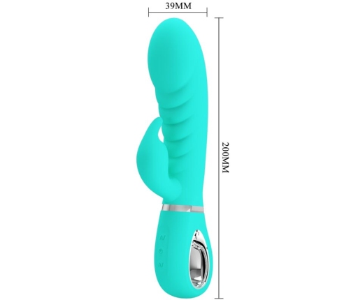 PRETTY LOVE - PRESCOTT VIBRADOR PUNTO G MULTIFUNCIÓN VERDE AGUA