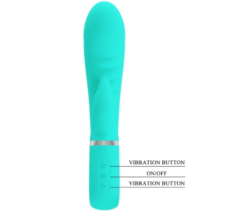 PRETTY LOVE - PRESCOTT VIBRADOR PUNTO G MULTIFUNCIÓN VERDE AGUA