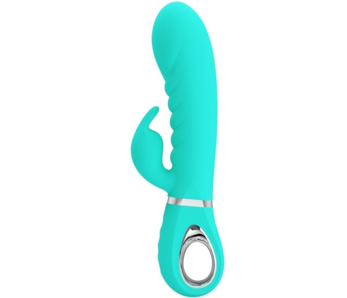PRETTY LOVE - PRESCOTT VIBRADOR PUNTO G MULTIFUNCIÓN VERDE AGUA