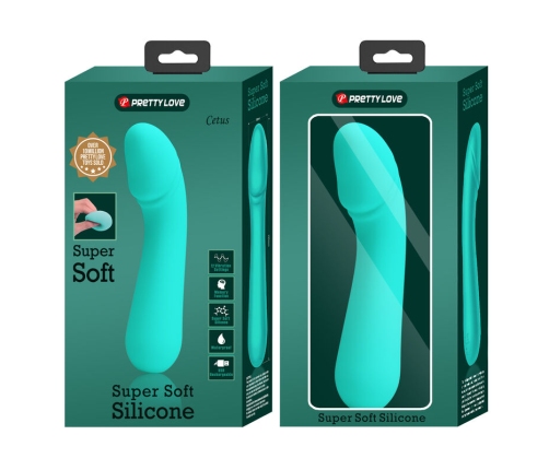 PRETTY LOVE - CETUS RECHARGEABLE VIBRATOR AQUA GREEN