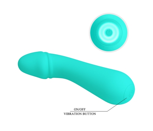 PRETTY LOVE - CETUS RECHARGEABLE VIBRATOR AQUA GREEN