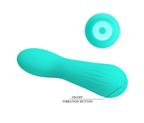 PRETTY LOVE - FAUN RECHARGEABLE VIBRATOR AQUA GREEN