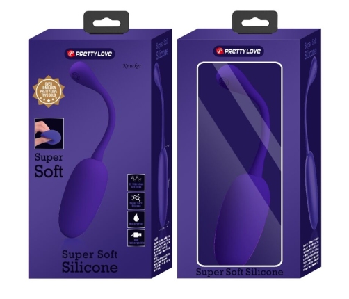 PRETTY LOVE - KNUCKER HUEVO VIBRADOR RECARGABLE LILA