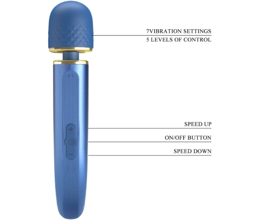 PRETTY LOVE - MASSAGER 7 VIBRATION MODES BLUE