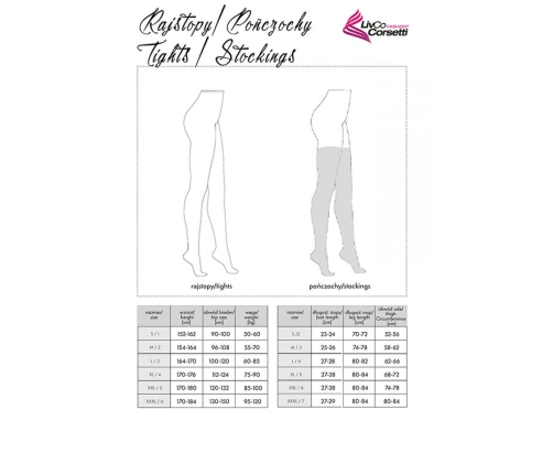 LIVCO CORSETTI FASHION - GRARDDIS LC XG042 STOCKINGS BLACK ONE SIZE