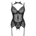 LIVCO CORSETTI FASHION - GIELLANDRA FOR THE SENSES COLLECTION CORSET + PANTY BLACK
