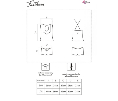 LIVCO CORSETTI FASHION - FANTHERA LC 90561 SHIRT + SHORTS BLUE L/XL