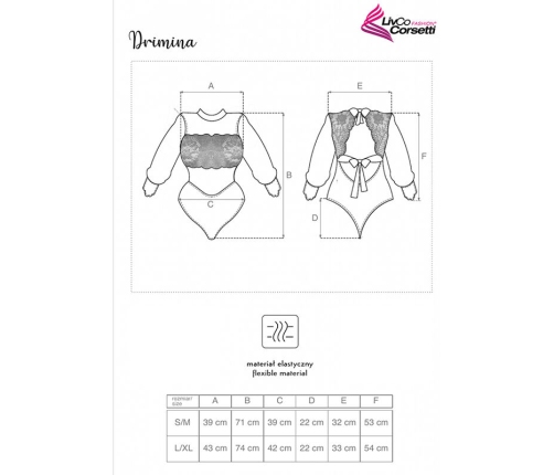 LIVCO CORSETTI FASHION - DRIMINA LC90690 BODY NANVY BLUE