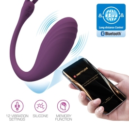 PRETTY LOVE - CATALINA VIBRATOR APP REMOTE CONTROL PURPLE PRETTY LOVE - CATALINA VIBRATOR APP REMOTE CONTROL PURPLE