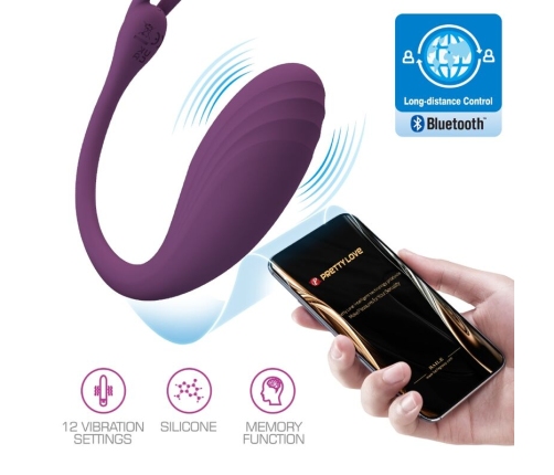 PRETTY LOVE - CATALINA VIBRATOR APP REMOTE CONTROL PURPLE