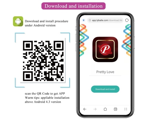 PRETTY LOVE - CATALINA VIBRATOR APP REMOTE CONTROL PURPLE