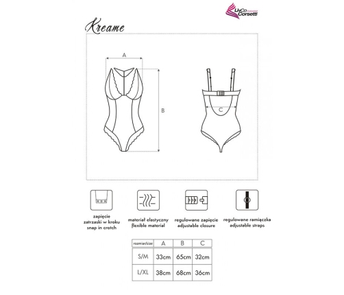 LIVCO CORSETTI FASHION - KREAME LC 90546 BODY BLACK