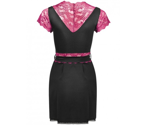 LIVCO CORSETTI FASHION - KUMIKO LC 90428 DRESSING GOWN + PANTY BLACK L/XL