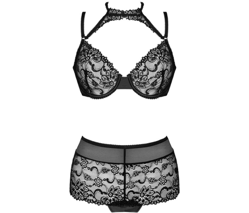 LIVCO CORSETTI FASHION - LINERA FOR THE SENSES COLLECTION BRA + PANTY BLACK L/XL