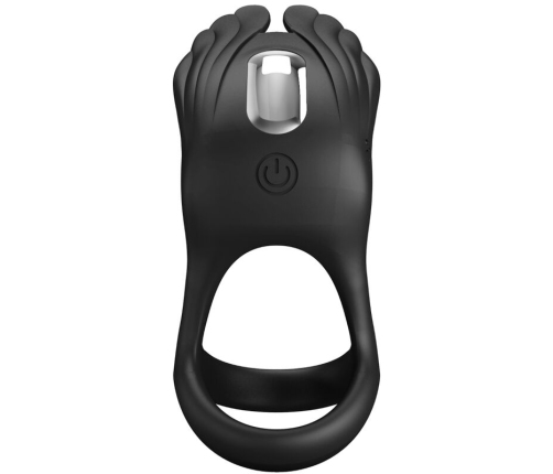 PRETTY LOVE - SILAS VIBRANT PENIS RING 7 VIBRATIONS BLACK SILICONE