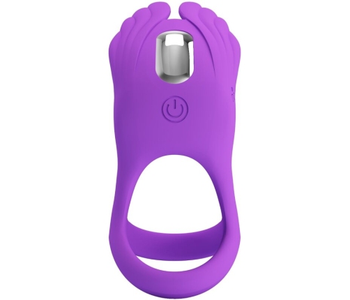 PRETTY LOVE - SILAS VIBRANT PENIS RING 7 VIBRATIONS PURPLE SILICONE