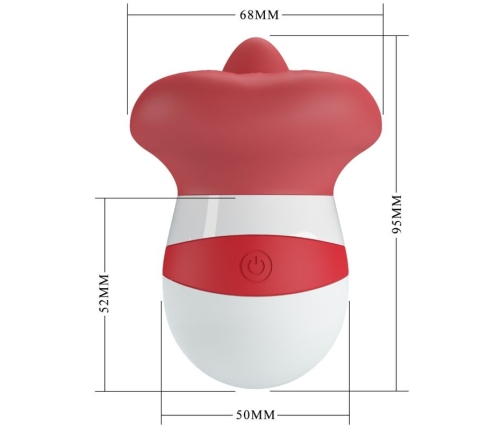 PRETTY LOVE - MINA TONGUE STIMULATOR LIGHT RED
