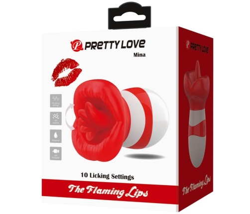 PRETTY LOVE - MINA TONGUE STIMULATOR LIGHT RED