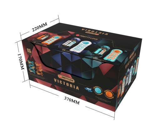 PRETTY LOVE - MASTURBADOR VICTORIA 15 UNIDADES