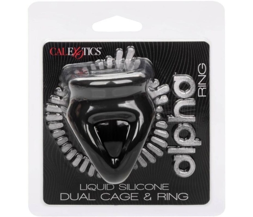 CALEXOTICS - ALPHA DUAL CAGE RING BLACK